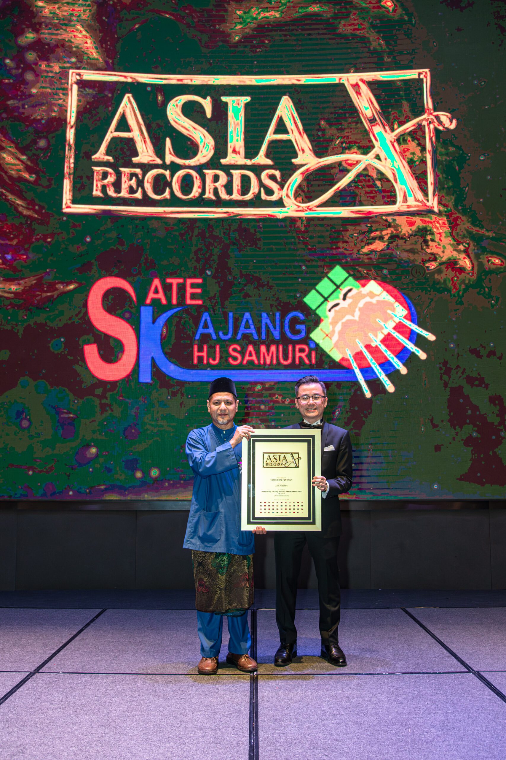 Kajang Satay Hj Samuri Recognised by Asia Record for Most Satay Sold by a Satay Restaurant Chain in 2025